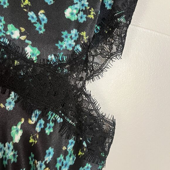 Rails‎ Pandora Floral Satin Crepe Midi Slip Dress, XS - Picture 5 of 15